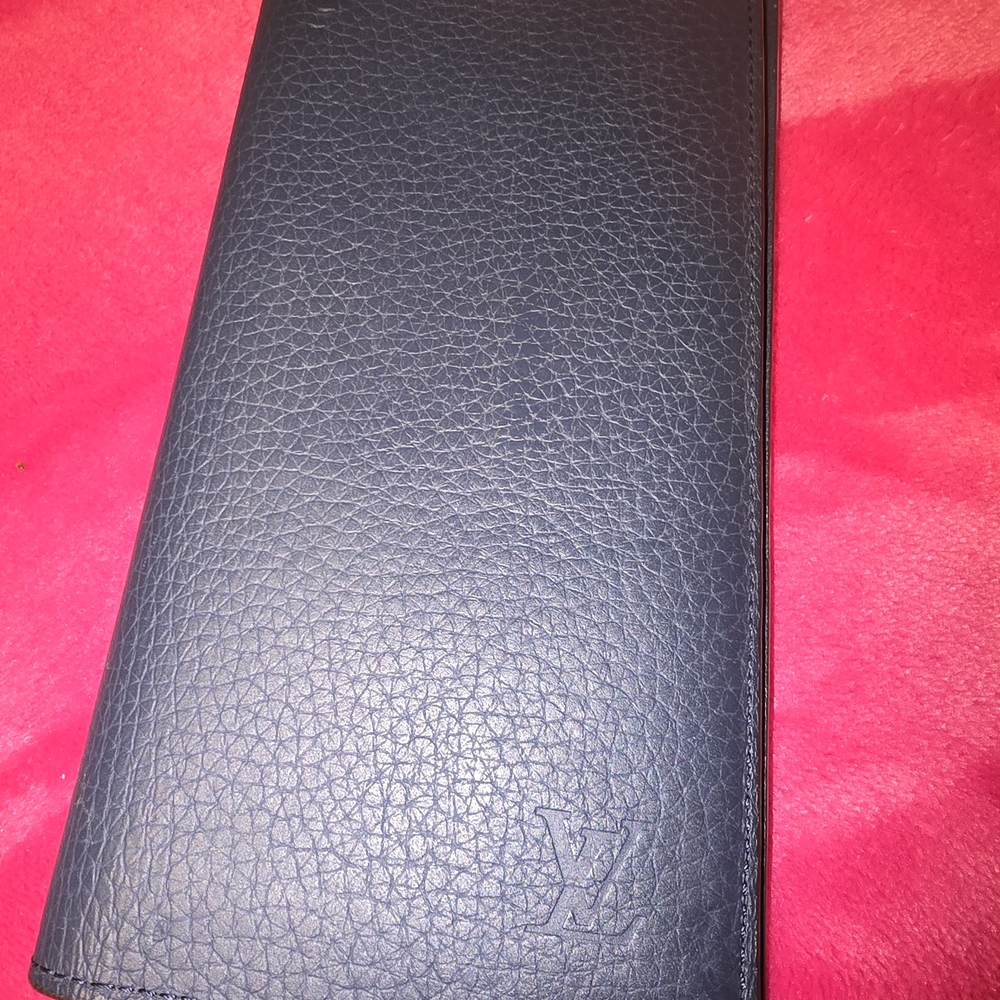 Louis Vuitton Navy Long Leather Wallet